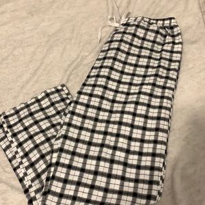 White and Black pyjama pants also Streetwear style